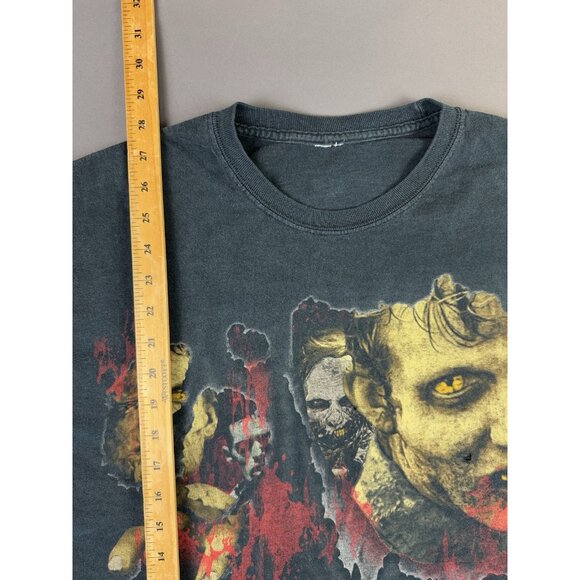 Rare Vintage Y2K Walking Dead AMC Zombie Horror TV Show Series Art Promo Tee - Picture 16 of 16